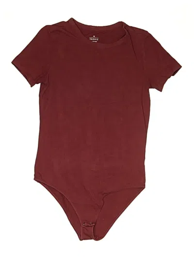 Pre-owned Torrid Bodysuit In Burgundy