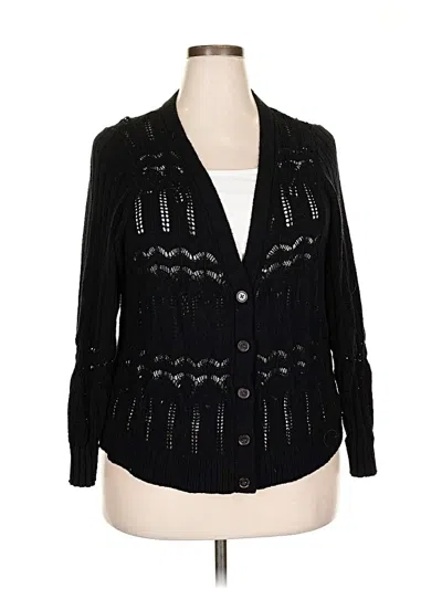 Pre-owned Torrid Cardigan Sweater In Black
