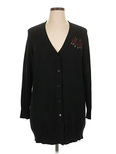 Pre-owned Torrid Cardigan Sweater In Black