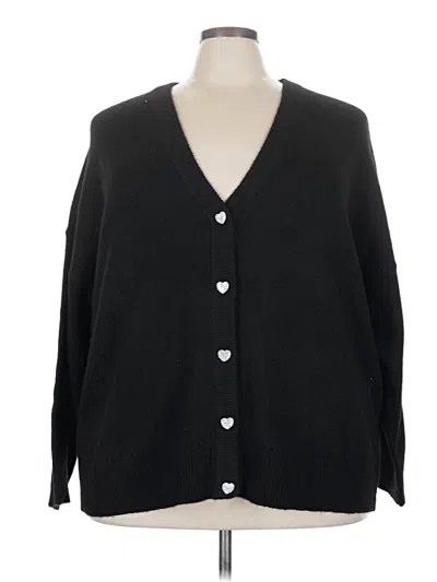 Pre-owned Torrid Cardigan Sweater In Black