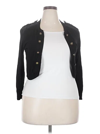 Pre-owned Torrid Cardigan Sweater In Black