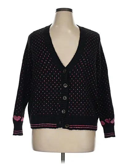 Pre-owned Torrid Cardigan Sweater In Black