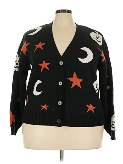 Pre-owned Torrid Cardigan Sweater In Black