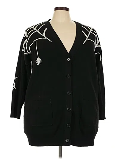 Pre-owned Torrid Cardigan Sweater In Black