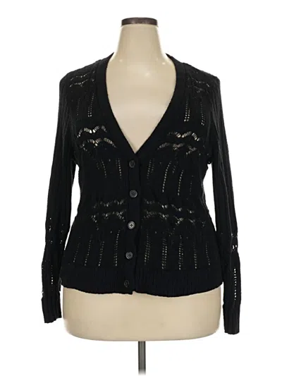 Pre-owned Torrid Cardigan Sweater In Black