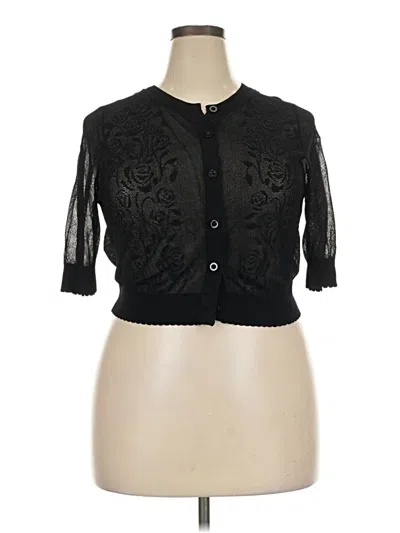 Pre-owned Torrid Cardigan Sweater In Black