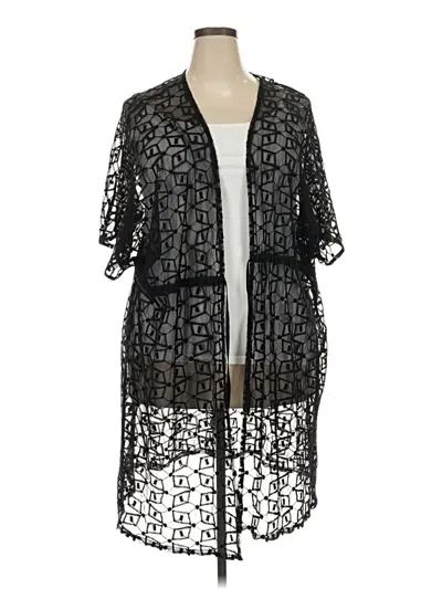 Pre-owned Torrid Cardigan Sweater In Black