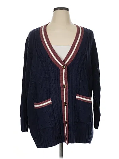 Pre-owned Torrid Cardigan Sweater In Blue
