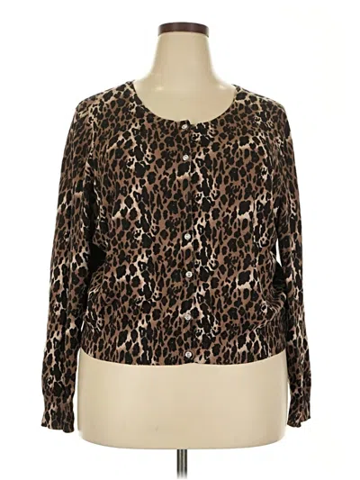 Pre-owned Torrid Cardigan Sweater In Brown
