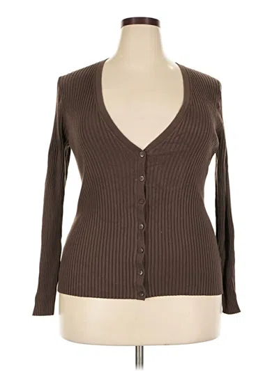 Pre-owned Torrid Cardigan Sweater In Brown
