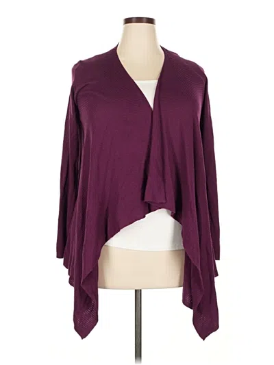 Pre-owned Torrid Cardigan Sweater In Burgundy