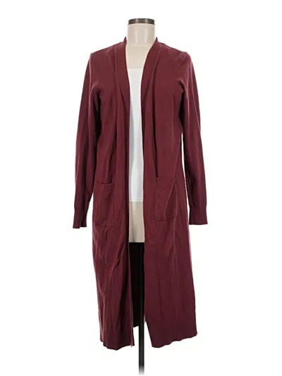 Pre-owned Torrid Cardigan Sweater In Burgundy