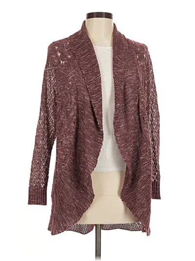 Pre-owned Torrid Cardigan Sweater In Burgundy