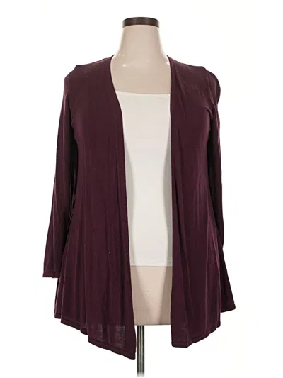 Pre-owned Torrid Cardigan Sweater In Burgundy