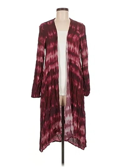 Pre-owned Torrid Cardigan Sweater In Burgundy
