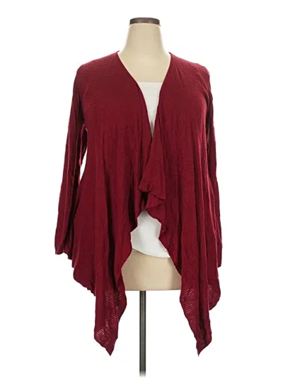 Pre-owned Torrid Cardigan Sweater In Burgundy