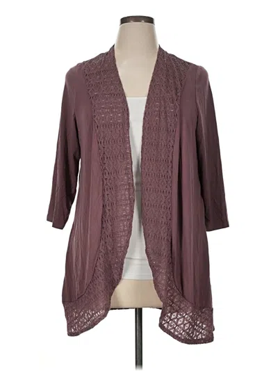 Pre-owned Torrid Cardigan Sweater In Burgundy