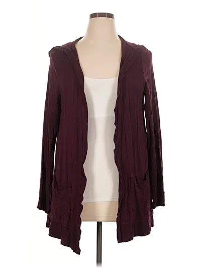 Pre-owned Torrid Cardigan Sweater In Burgundy