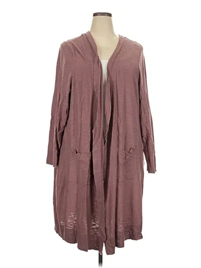 Pre-owned Torrid Cardigan Sweater In Burgundy