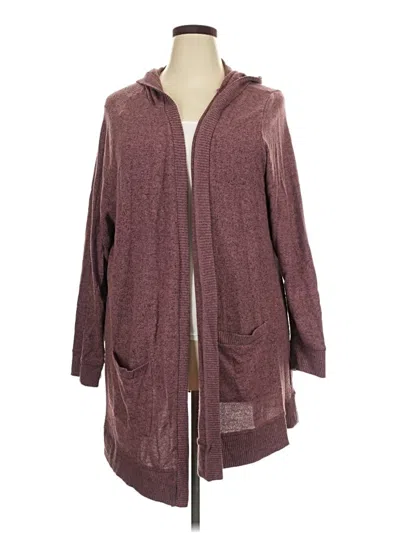 Pre-owned Torrid Cardigan Sweater In Burgundy