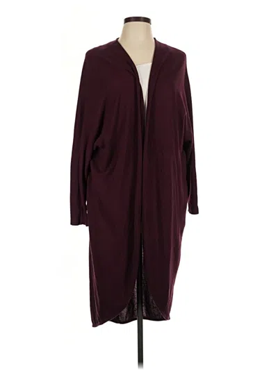 Pre-owned Torrid Cardigan Sweater In Burgundy