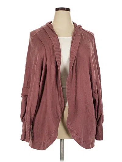 Pre-owned Torrid Cardigan Sweater In Burgundy