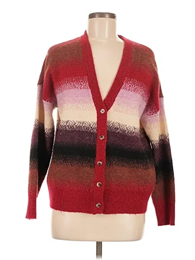 Pre-owned Torrid Cardigan Sweater In Burgundy