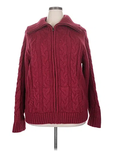 Pre-owned Torrid Cardigan Sweater In Burgundy