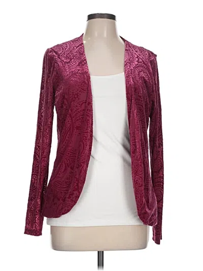 Pre-owned Torrid Cardigan Sweater In Burgundy