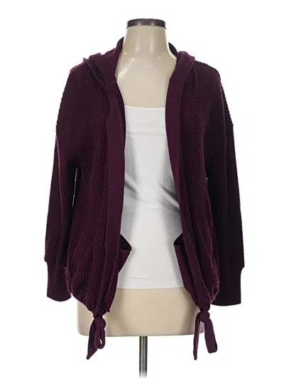Pre-owned Torrid Cardigan Sweater In Burgundy