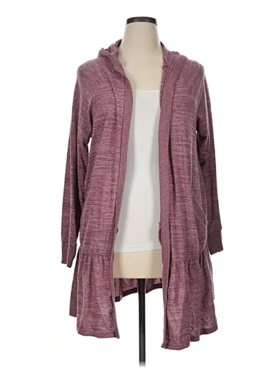 Pre-owned Torrid Cardigan Sweater In Burgundy