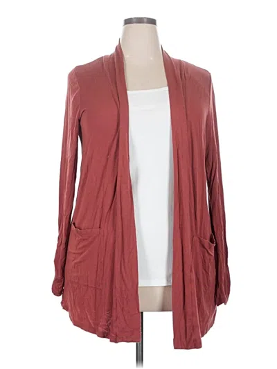 Pre-owned Torrid Cardigan Sweater In Burgundy