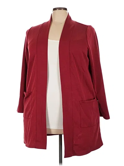Pre-owned Torrid Cardigan Sweater In Burgundy