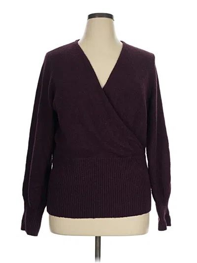 Pre-owned Torrid Cardigan Sweater In Burgundy