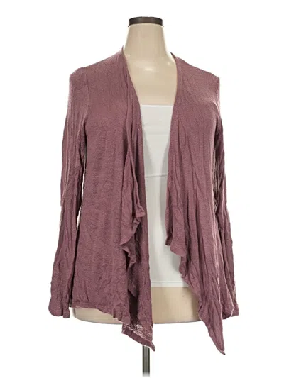 Pre-owned Torrid Cardigan Sweater In Burgundy