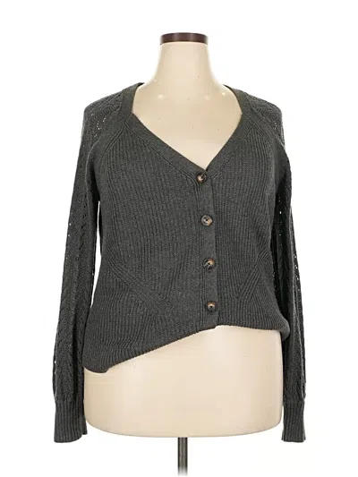Pre-owned Torrid Cardigan Sweater In Gray