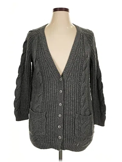 Pre-owned Torrid Cardigan Sweater In Gray