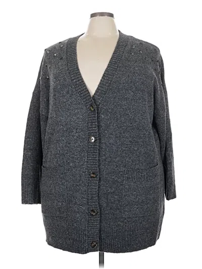 Pre-owned Torrid Cardigan Sweater In Gray