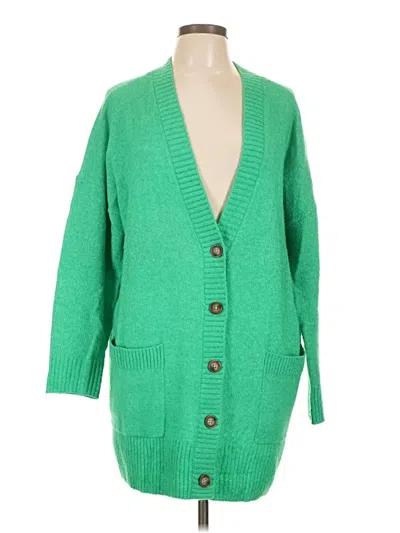 Pre-owned Torrid Cardigan Sweater In Green