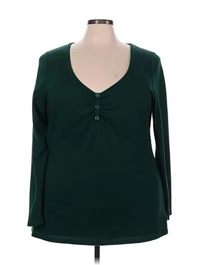 Pre-owned Torrid Cardigan Sweater In Green