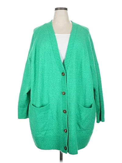 Pre-owned Torrid Cardigan Sweater In Green