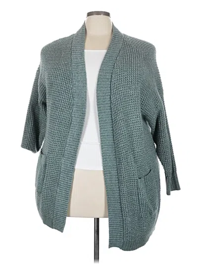 Pre-owned Torrid Cardigan Sweater In Green