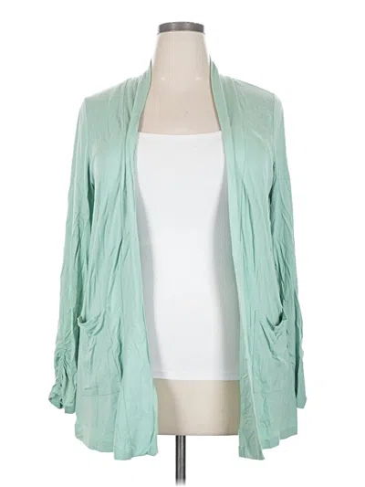 Pre-owned Torrid Cardigan Sweater In Green