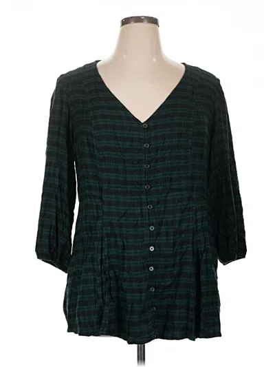 Pre-owned Torrid Cardigan Sweater In Green