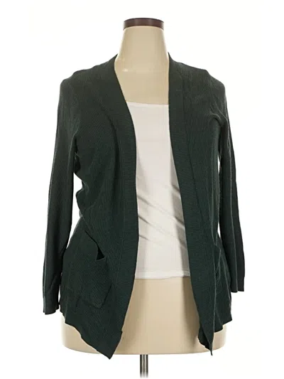 Pre-owned Torrid Cardigan Sweater In Green