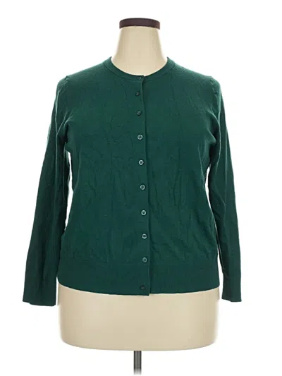 Pre-owned Torrid Cardigan Sweater In Green