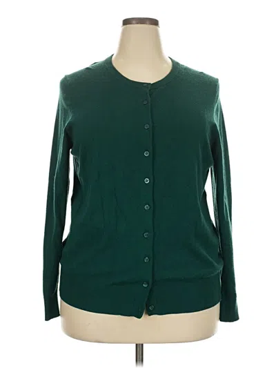 Pre-owned Torrid Cardigan Sweater In Green