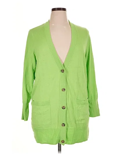 Pre-owned Torrid Cardigan Sweater In Green