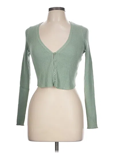 Pre-owned Torrid Cardigan Sweater In Green