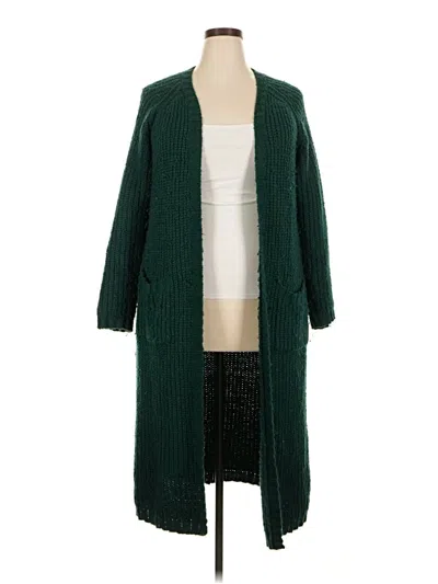 Pre-owned Torrid Cardigan Sweater In Green